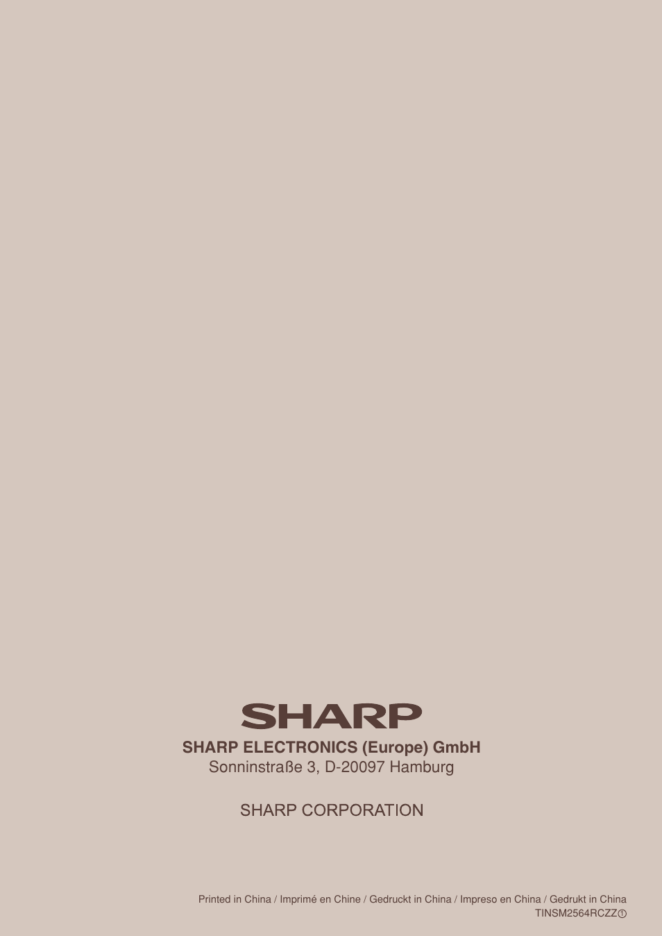 Sharp electronics (europe) gmbh | Sharp XE-A113 User Manual | Page 404 / 404