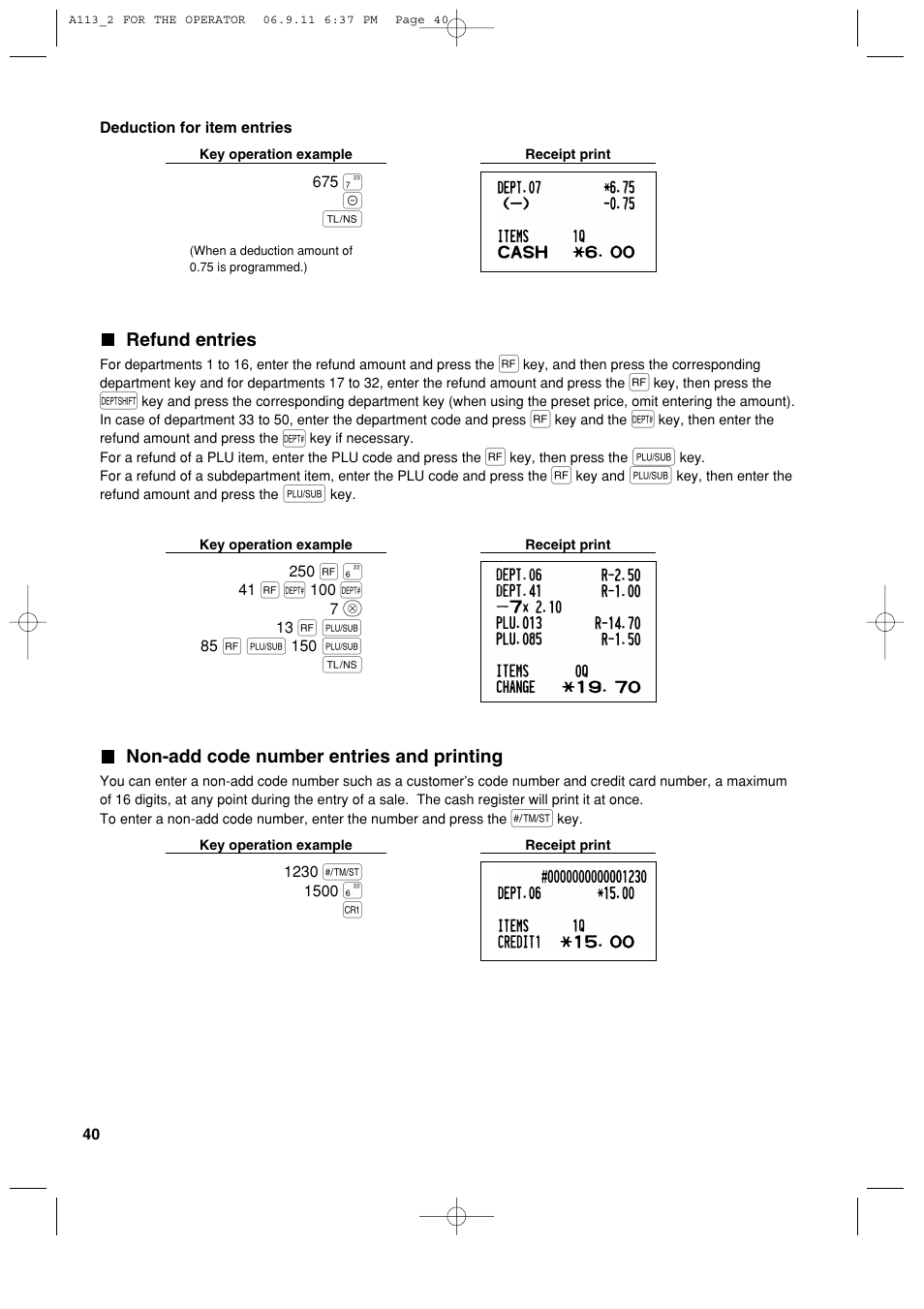 Sharp XE-A113 User Manual | Page 42 / 404