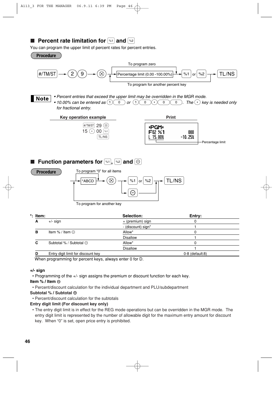 S@ 29, 10p00 | Sharp XE-A113 User Manual | Page 48 / 404