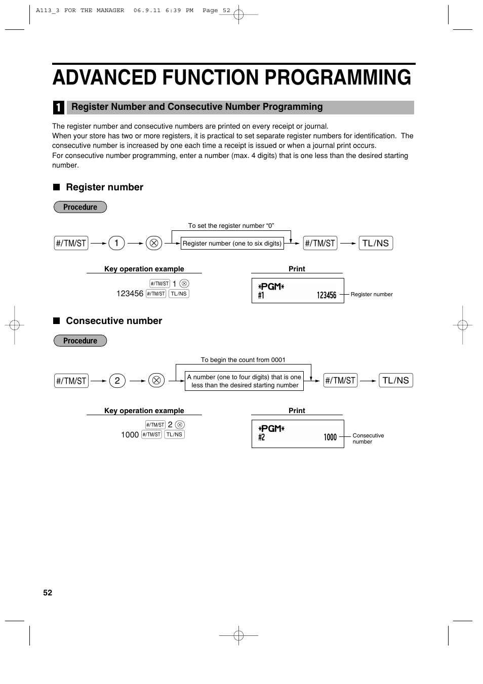 Advanced function programming, 2s @ s a | Sharp XE-A113 User Manual | Page 54 / 404