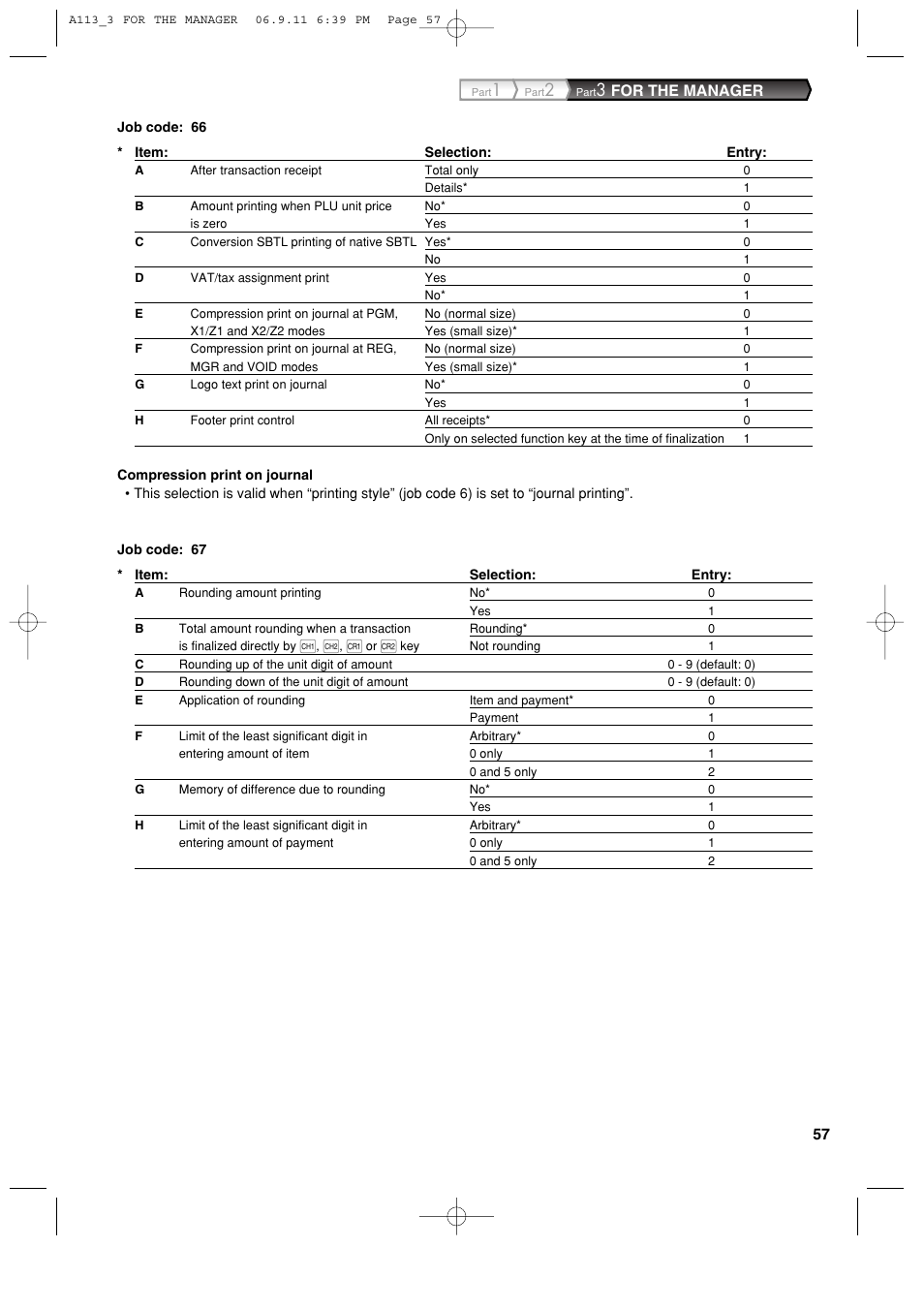 For the manager | Sharp XE-A113 User Manual | Page 59 / 404