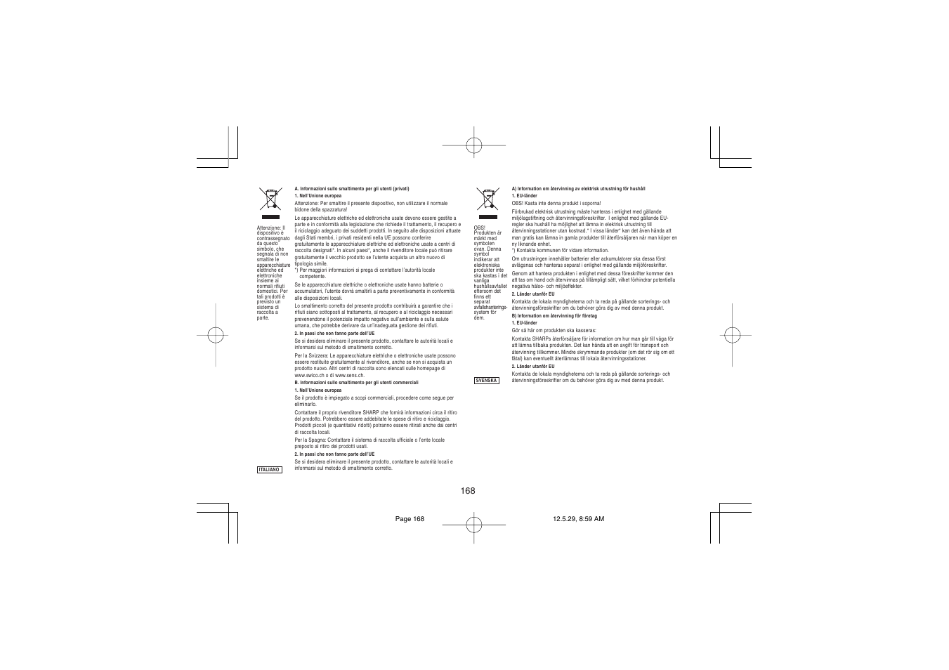 Sharp CS-2635RHGY User Manual | Page 170 / 176