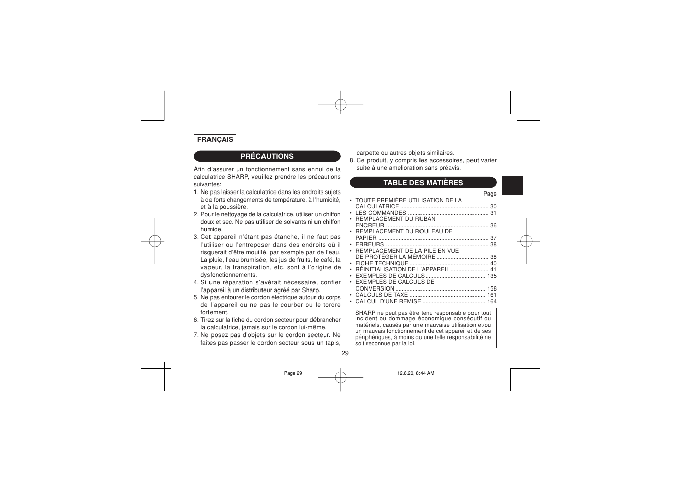 Sharp CS-2635RHGY User Manual | Page 31 / 176