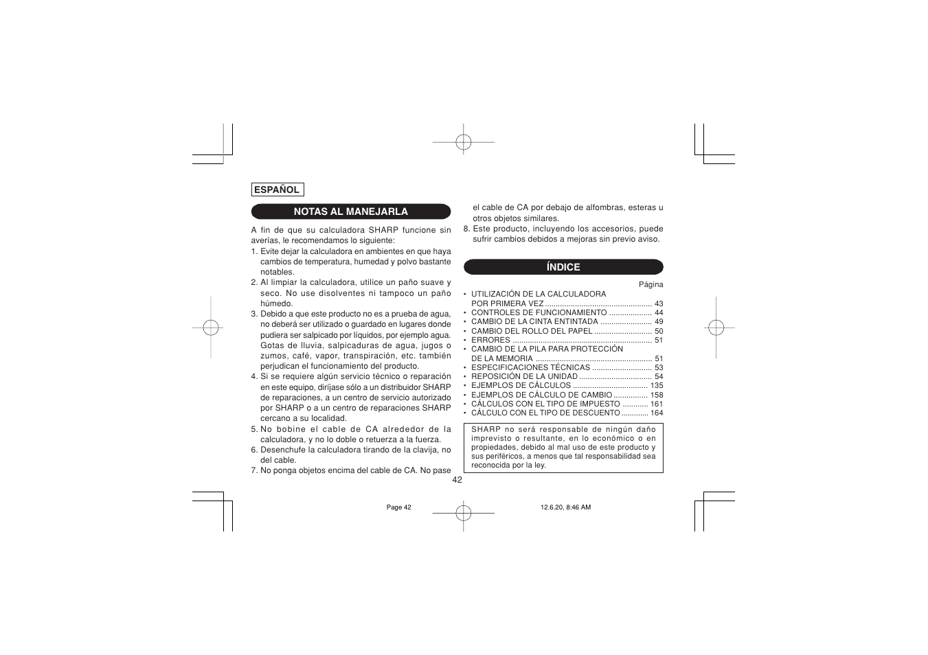 Sharp CS-2635RHGY User Manual | Page 44 / 176