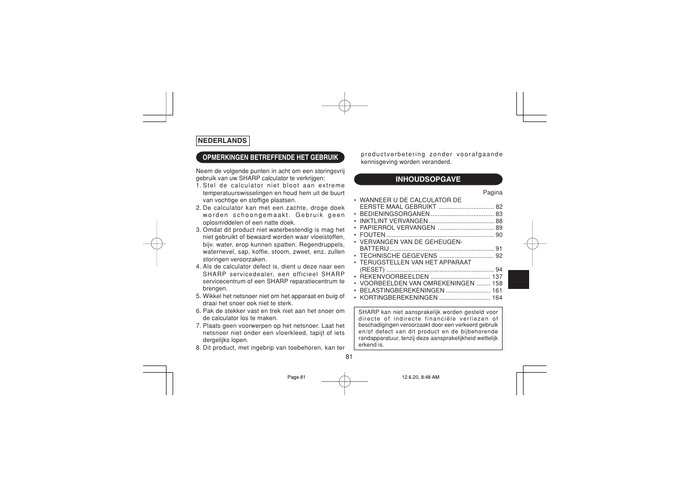 Sharp CS-2635RHGY User Manual | Page 83 / 176