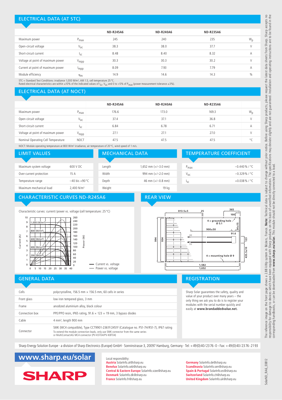 Sharp ND-R245A6 User Manual | Page 4 / 8