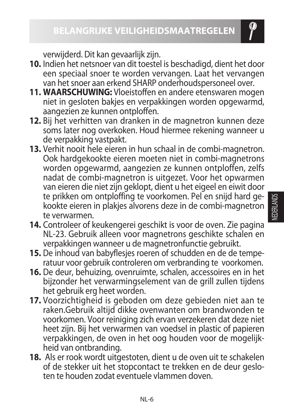 Sharp R-322STWE Four à micro-ondes solo User Manual | Page 105 / 246