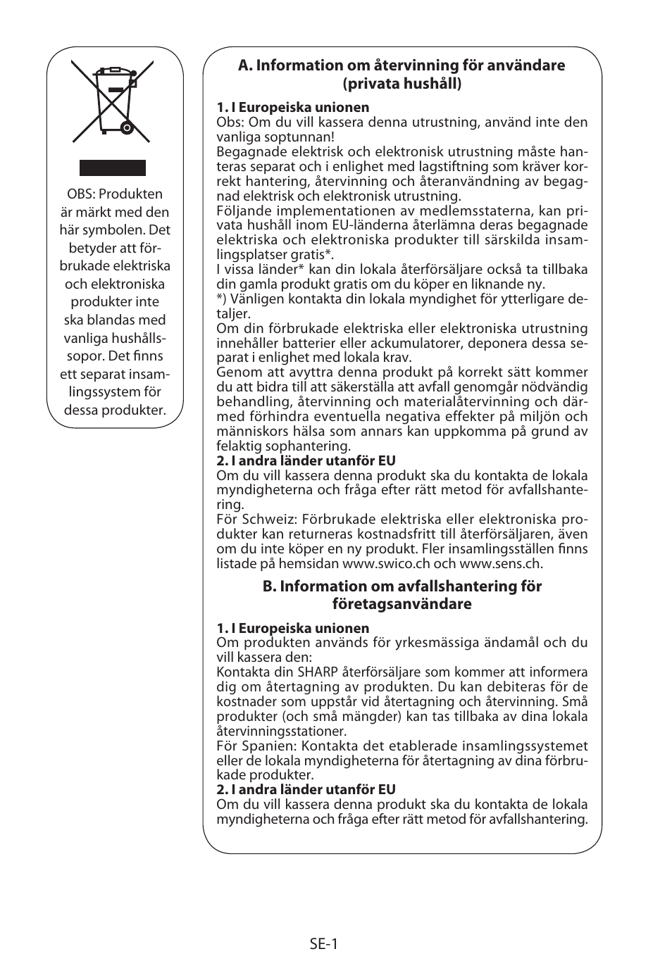 Sharp R-322STWE Four à micro-ondes solo User Manual | Page 124 / 246