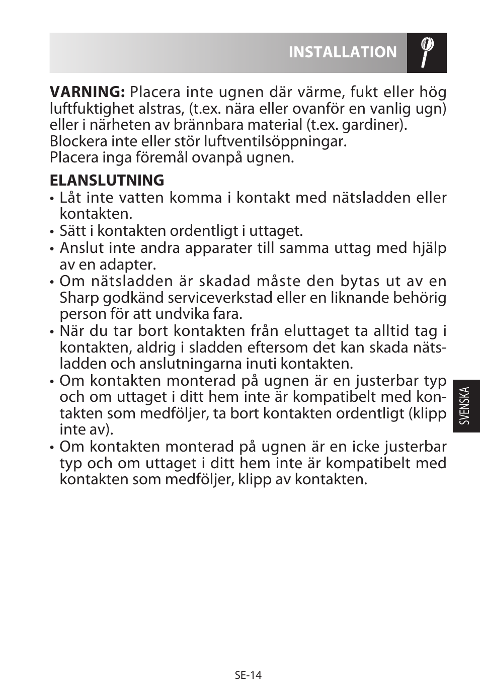 Sharp R-322STWE Four à micro-ondes solo User Manual | Page 137 / 246