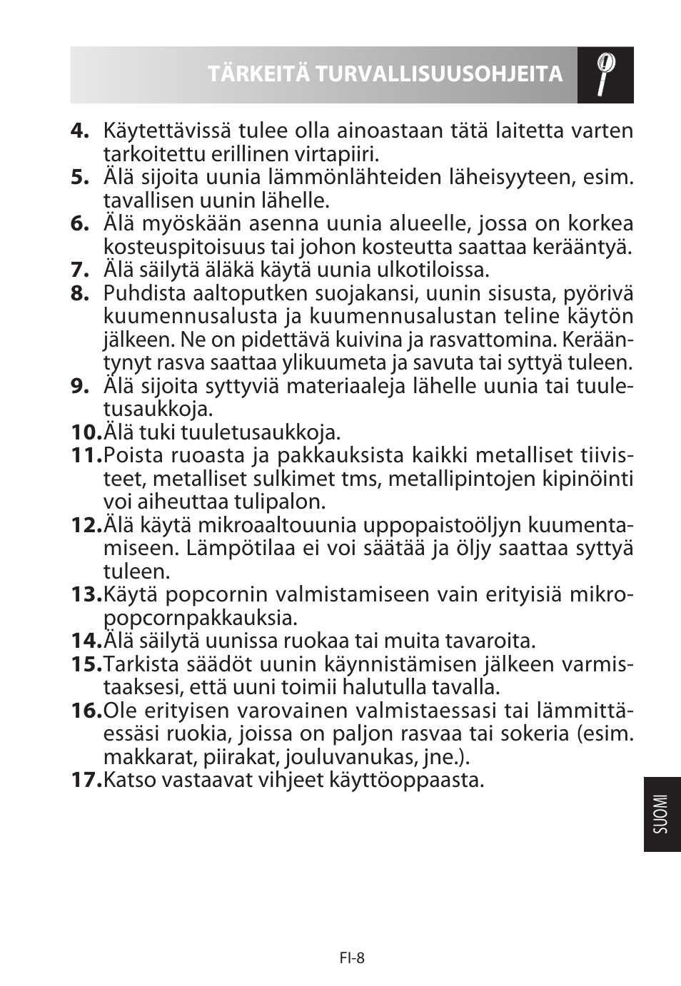 Sharp R-322STWE Four à micro-ondes solo User Manual | Page 203 / 246