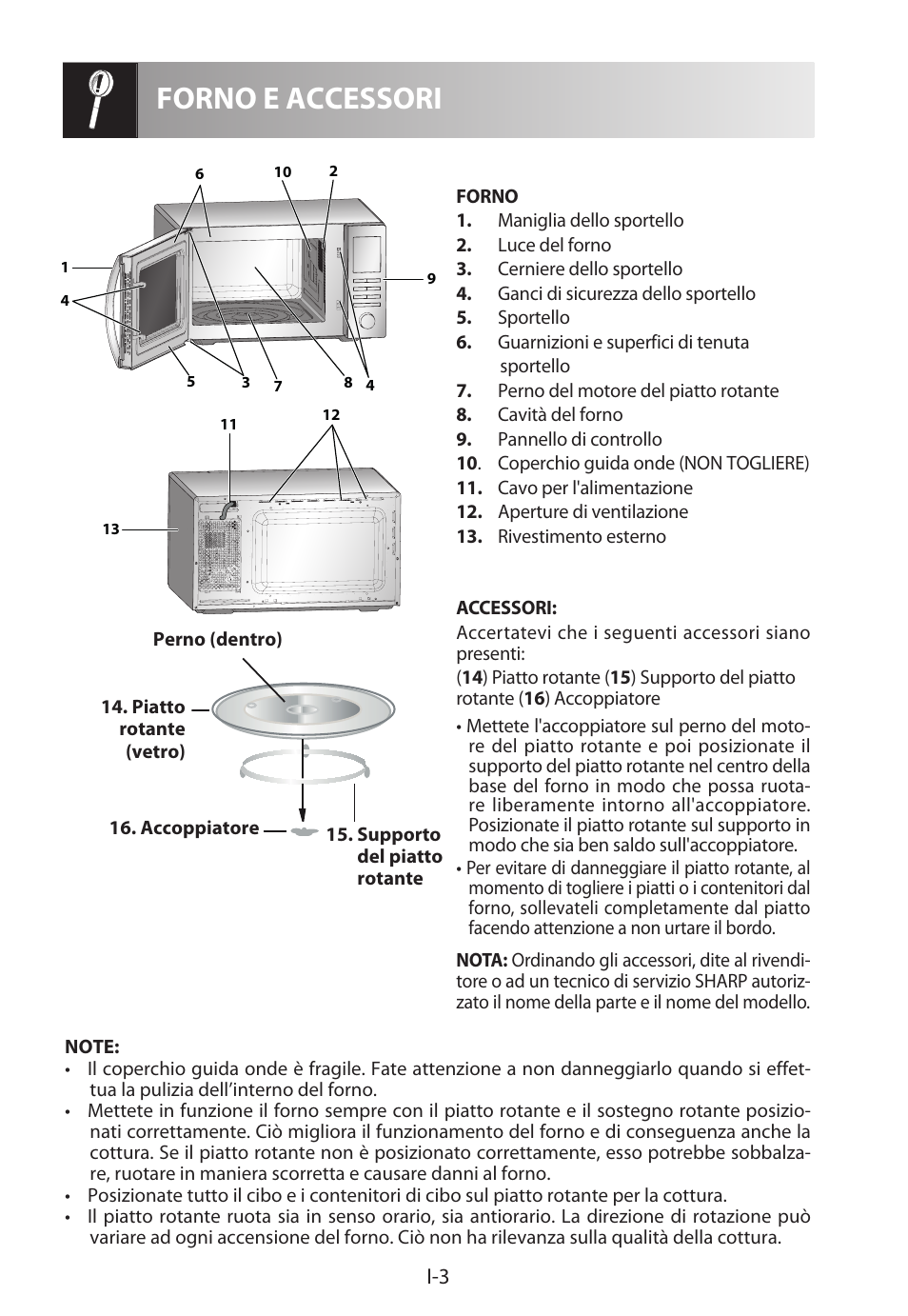 Forno e accessori | Sharp R-322STWE Four à micro-ondes solo User Manual | Page 78 / 246