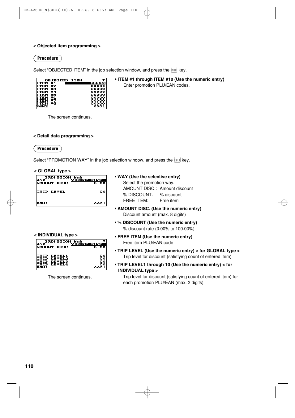 Sharp ER-A280F User Manual | Page 112 / 188