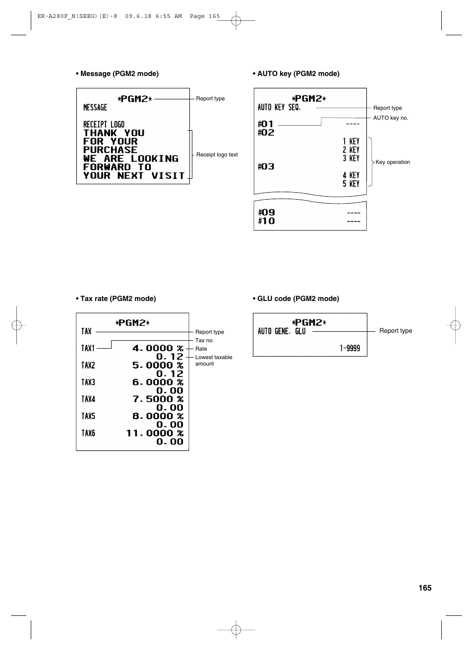 Sharp ER-A280F User Manual | Page 167 / 188