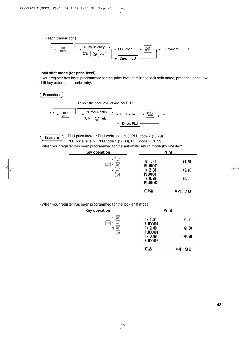 Sharp ER-A280F User Manual | Page 45 / 188