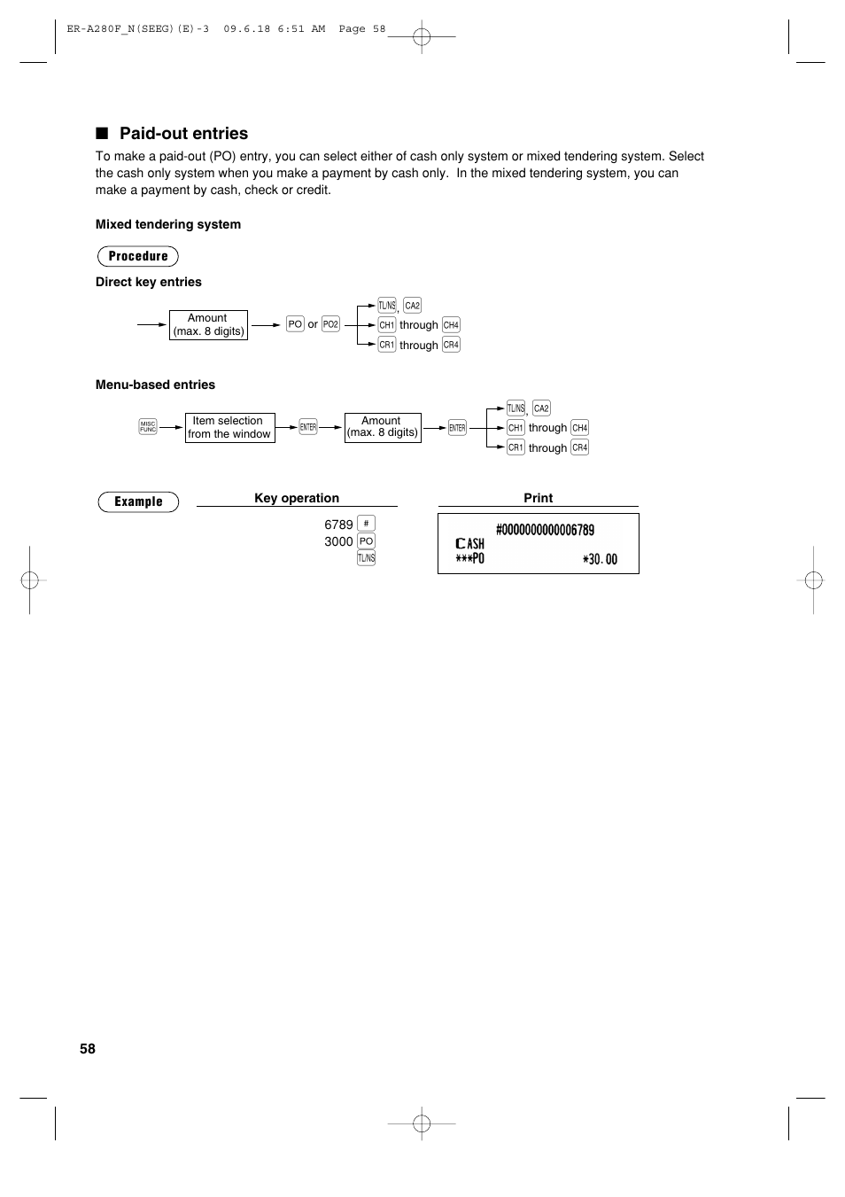 Òe ó | Sharp ER-A280F User Manual | Page 60 / 188