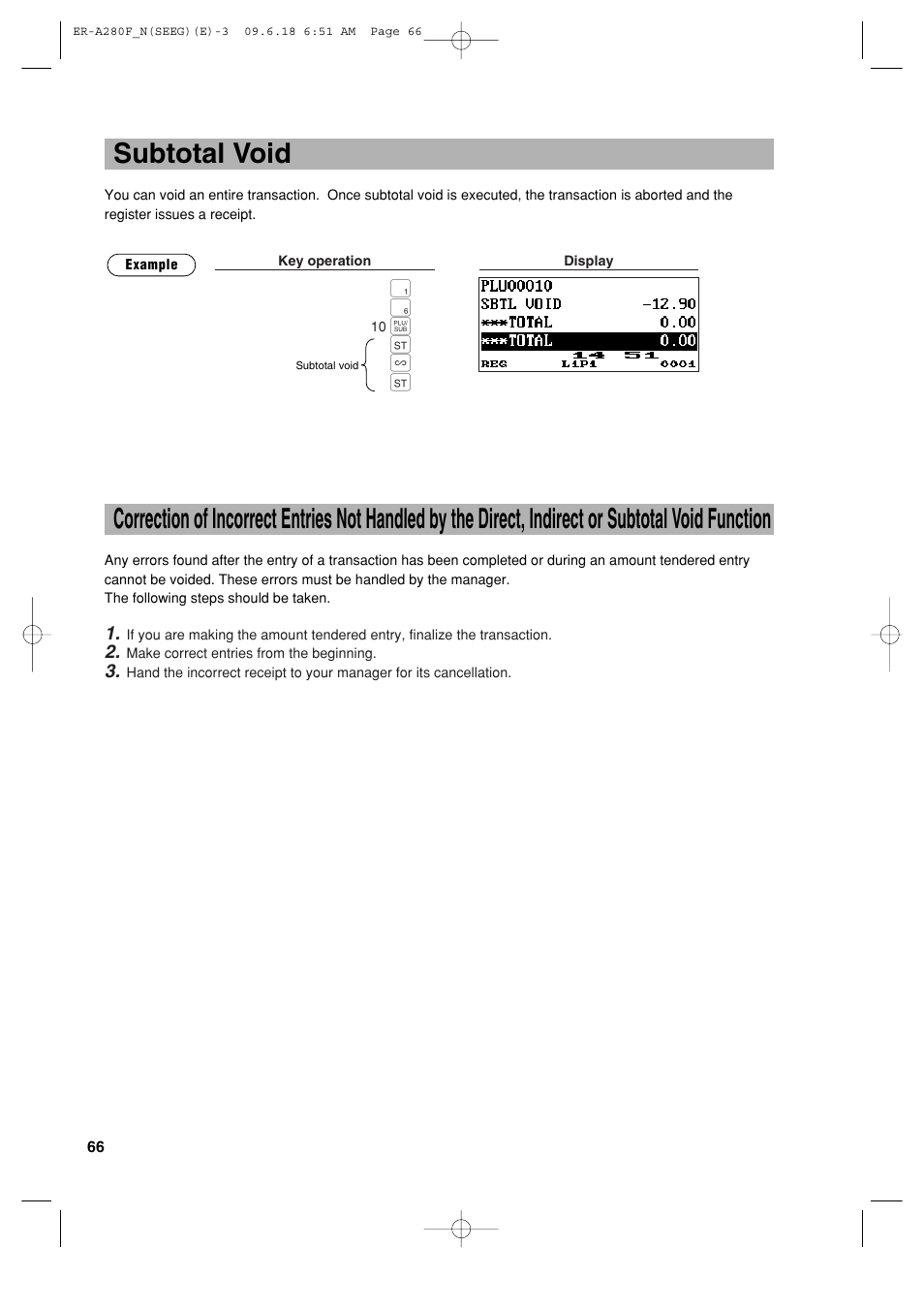 Subtotal void, P s ~ s | Sharp ER-A280F User Manual | Page 68 / 188