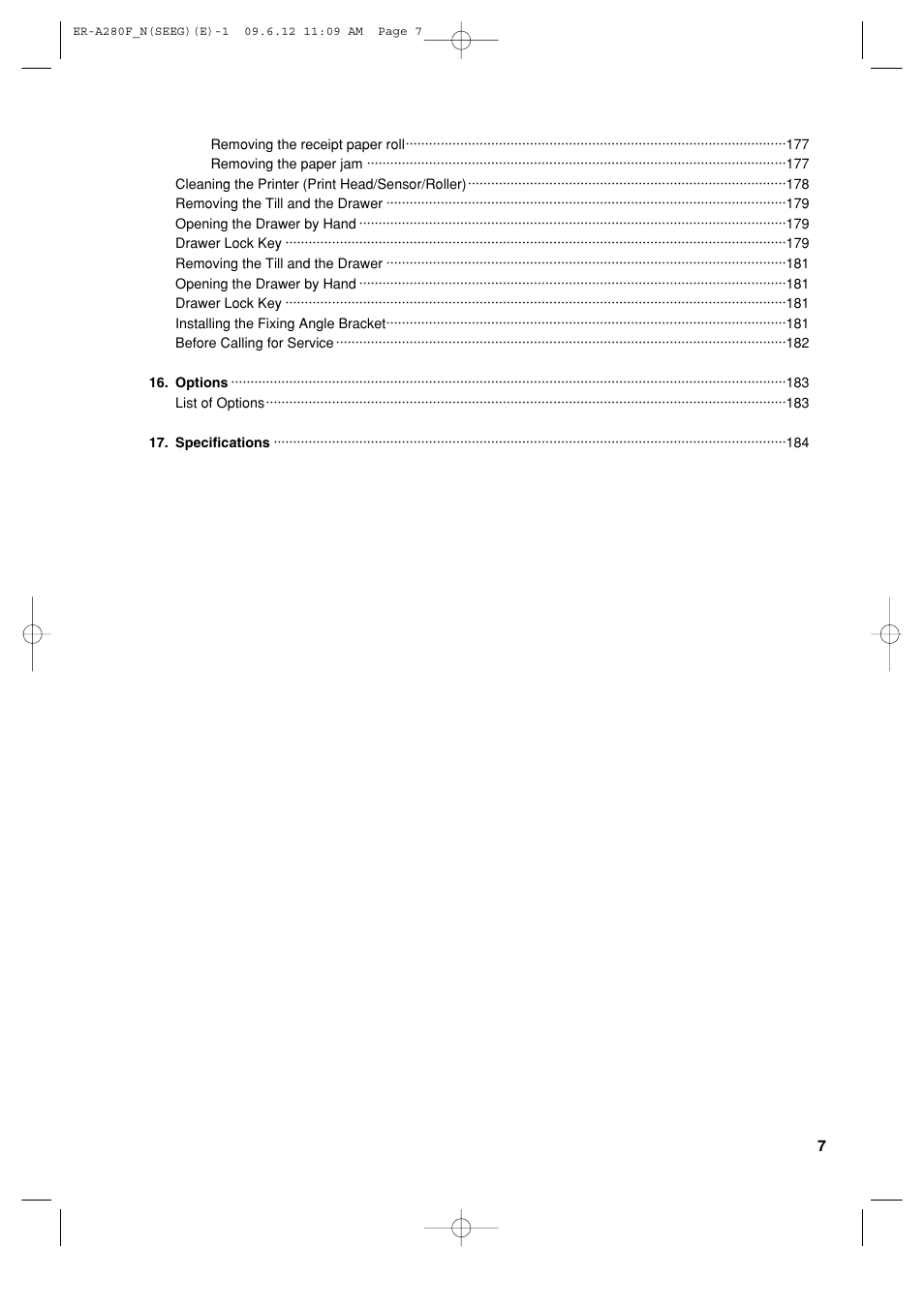 Sharp ER-A280F User Manual | Page 9 / 188