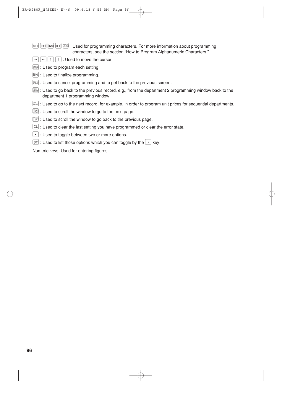 SS ∂ i d b | Sharp ER-A280F User Manual | Page 98 / 188