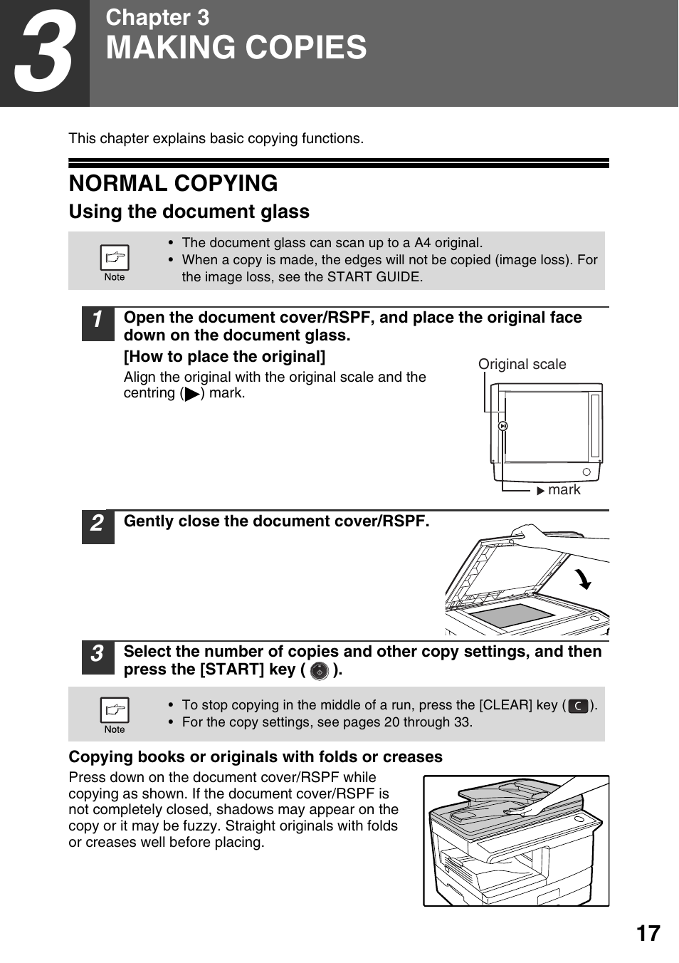 Making copies, Normal copying, 3 making copies | Sharp MX-B201D User Manual | Page 18 / 117