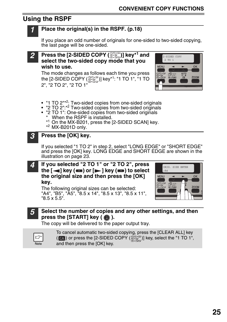 Using the rspf | Sharp MX-B201D User Manual | Page 26 / 117