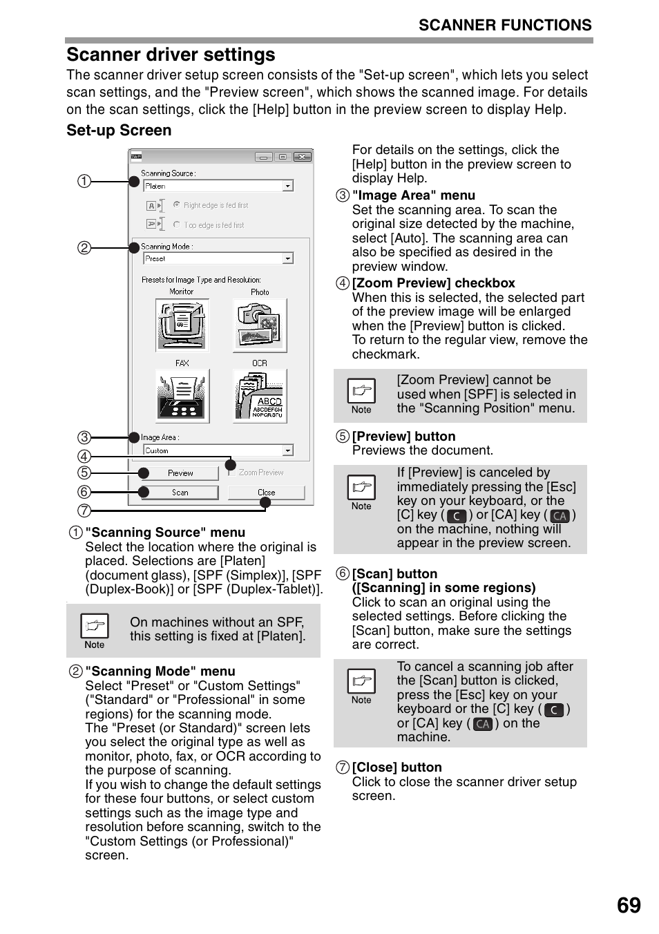 Scanner driver settings | Sharp MX-B201D User Manual | Page 70 / 117