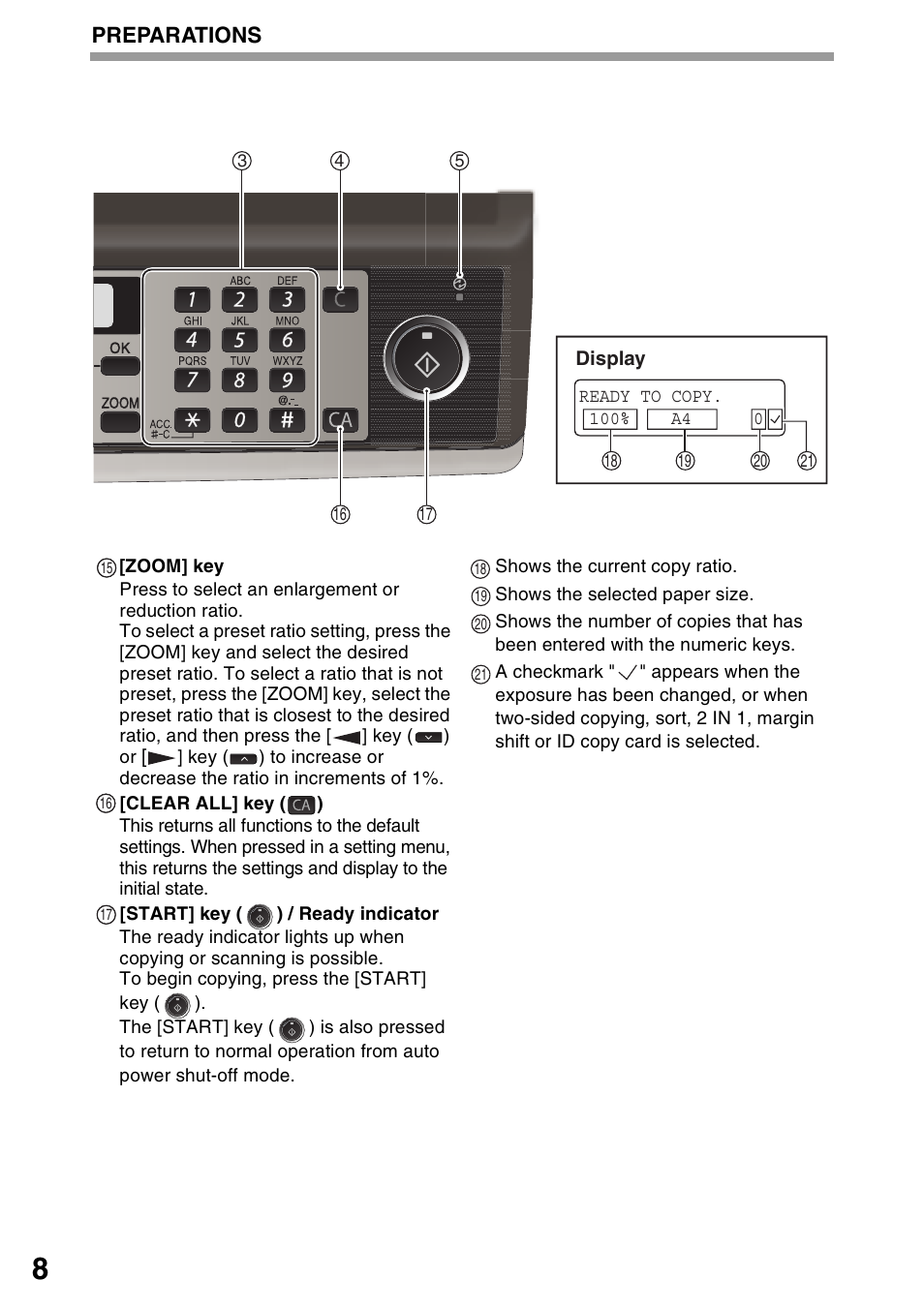 Preparations | Sharp MX-B201D User Manual | Page 9 / 117