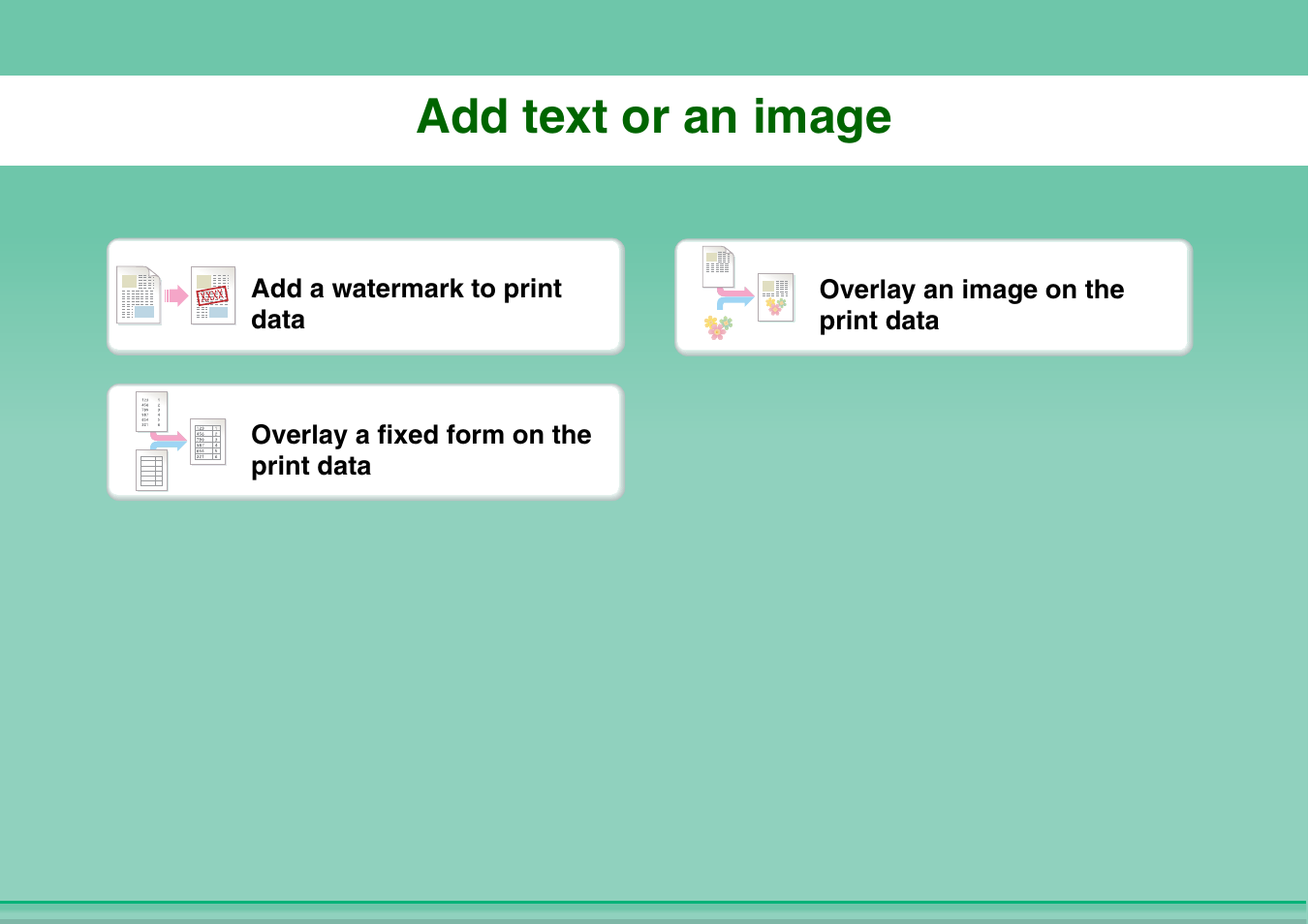 Add text or an, Image, Add text or an image | Sharp MX-2614N User Manual | Page 16 / 836