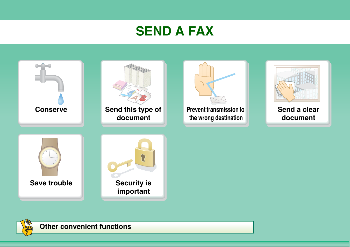 Send a fax | Sharp MX-2614N User Manual | Page 18 / 836