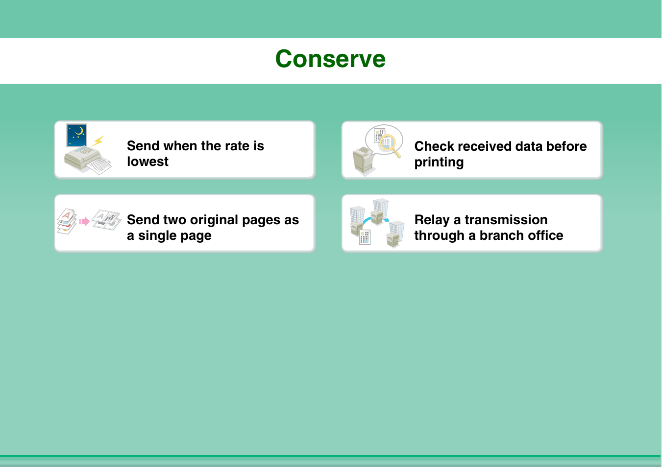 Conserve | Sharp MX-2614N User Manual | Page 19 / 836