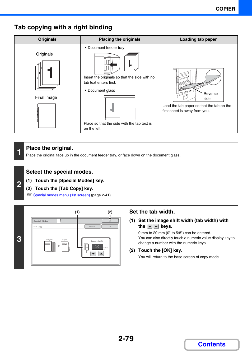 Contents tab copying with a right binding | Sharp MX-2614N User Manual | Page 191 / 836