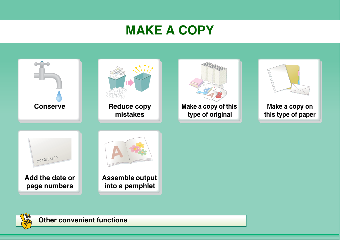 Make a copy | Sharp MX-2614N User Manual | Page 2 / 836