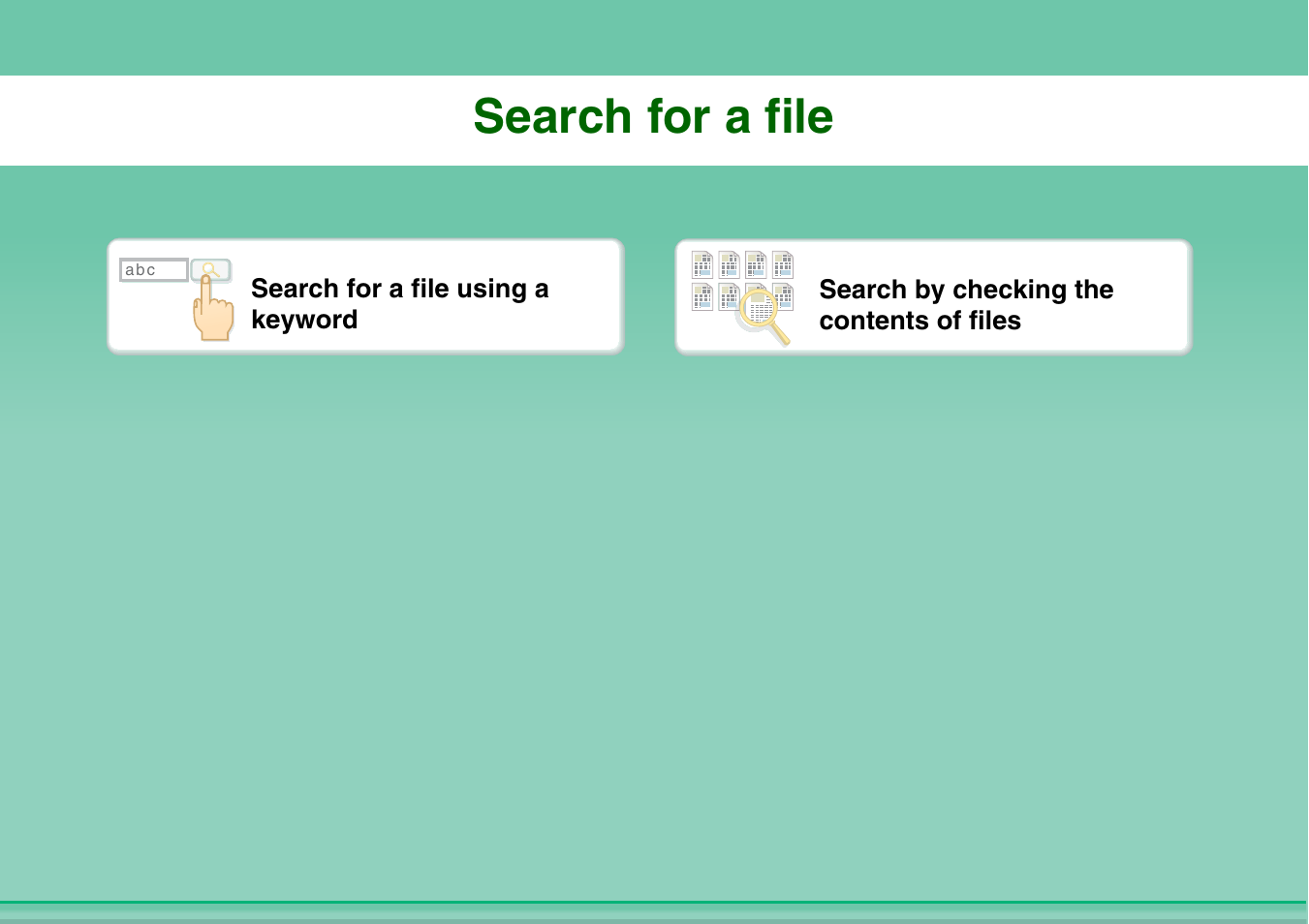 Search for a file | Sharp MX-2614N User Manual | Page 34 / 836