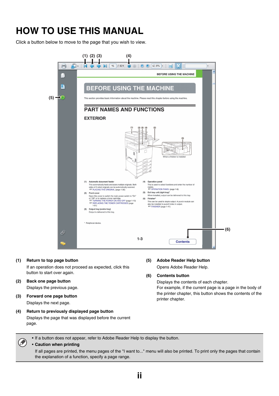 How to use this manual | Sharp MX-2614N User Manual | Page 39 / 836