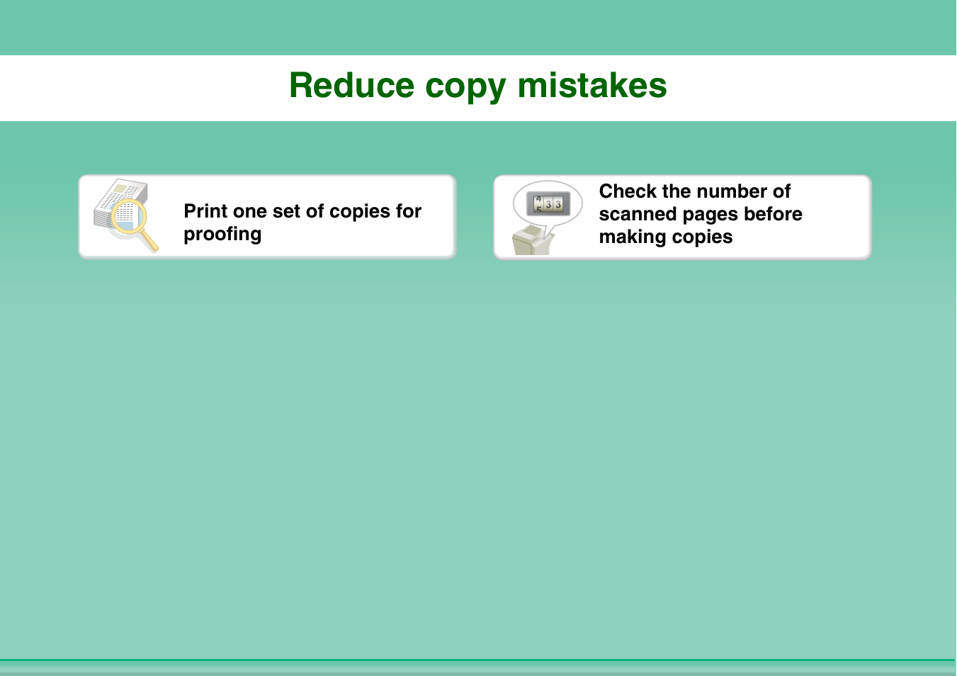 Reduce copy, Mistakes, Reduce copy mistakes | Sharp MX-2614N User Manual | Page 4 / 836