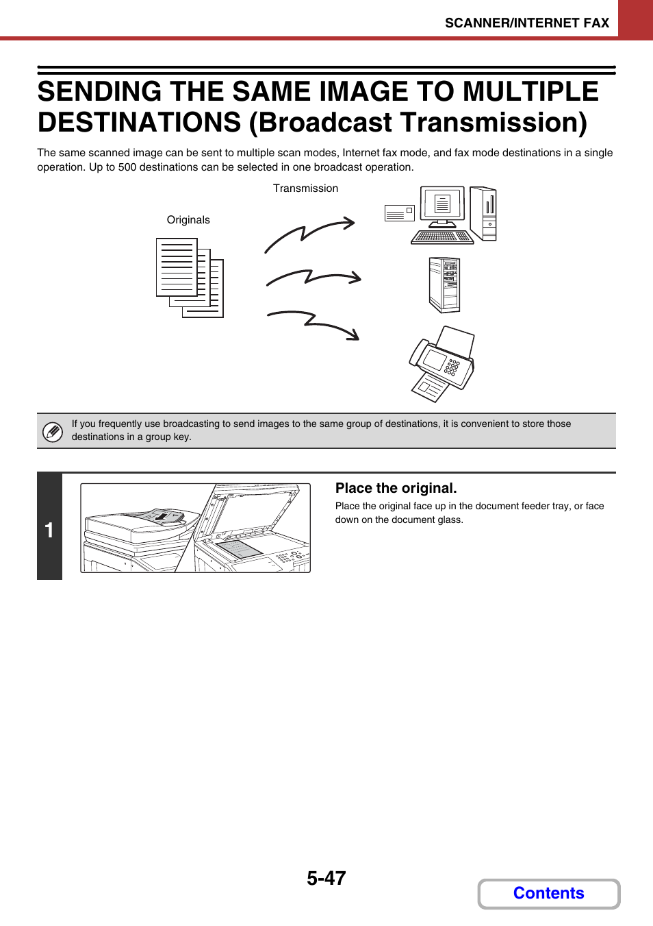 Send to multiple destinations | Sharp MX-2614N User Manual | Page 530 / 836