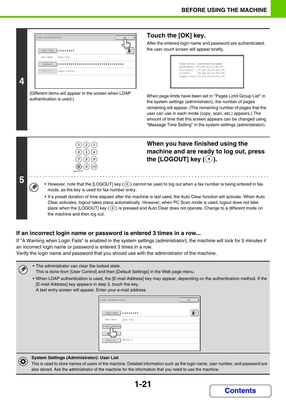 Sharp MX-2614N User Manual | Page 62 / 836