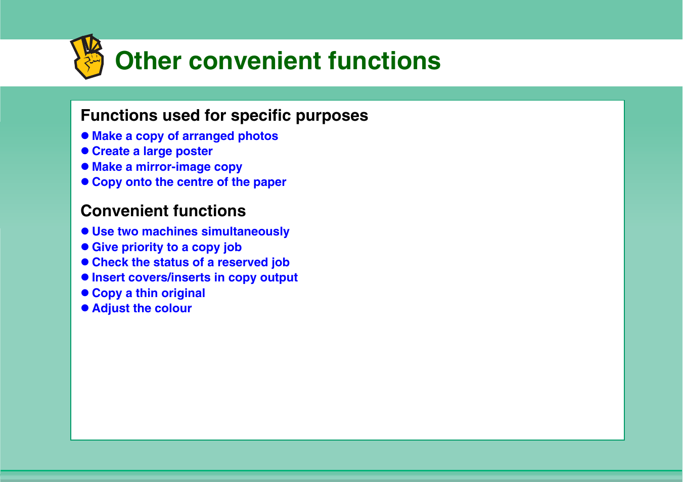 Other convenient functions | Sharp MX-2614N User Manual | Page 9 / 836