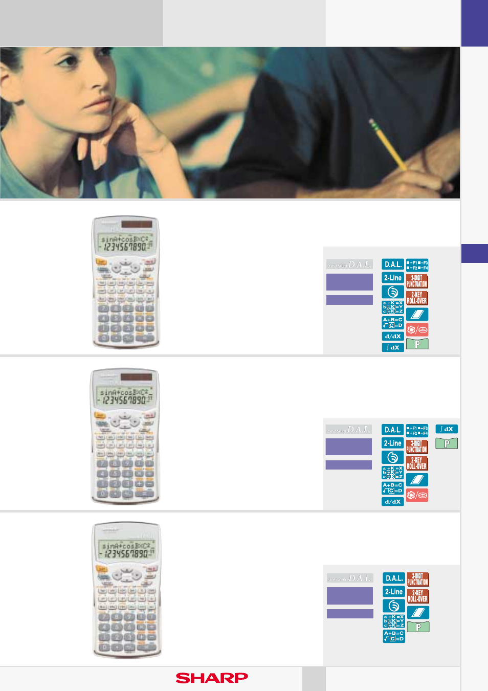 Scientific calculators, El-531whwh, El-506wwh | El-520wwh, Standard 9 | Sharp EL-376SB User Manual | Page 9 / 26