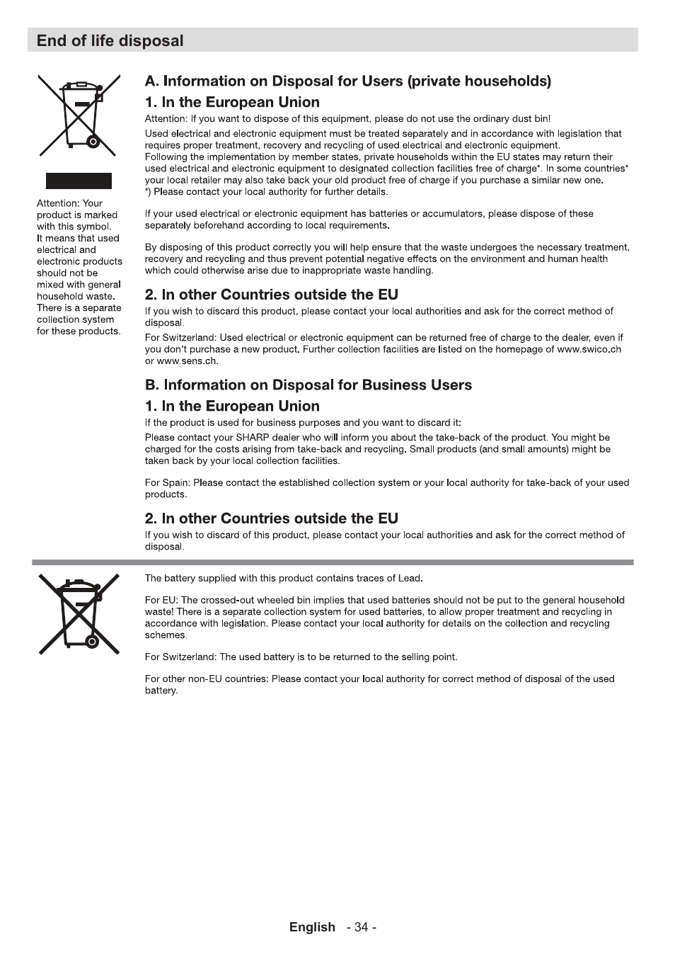 Sharp LC-50LE771K User Manual | Page 35 / 40
