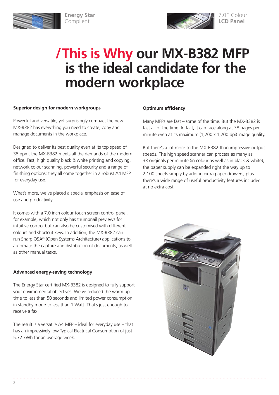 Sharp MX-B382 User Manual | Page 2 / 8