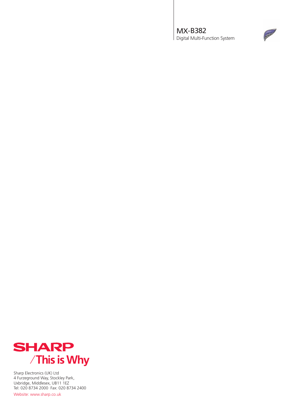 Mx-b382 | Sharp MX-B382 User Manual | Page 8 / 8