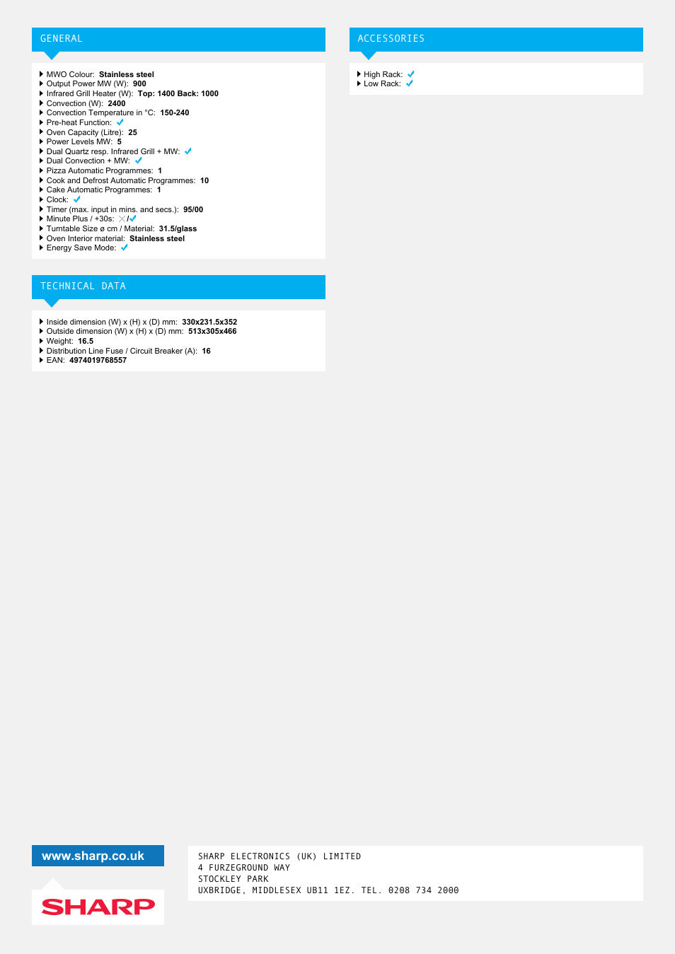 Sharp R82STMA User Manual | Page 2 / 2