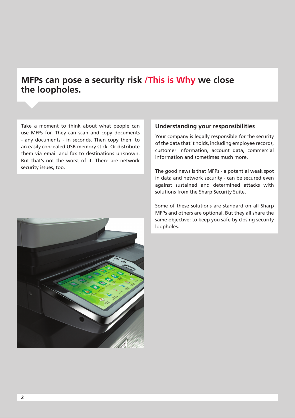 Sharp Data Privacy User Manual | Page 2 / 8