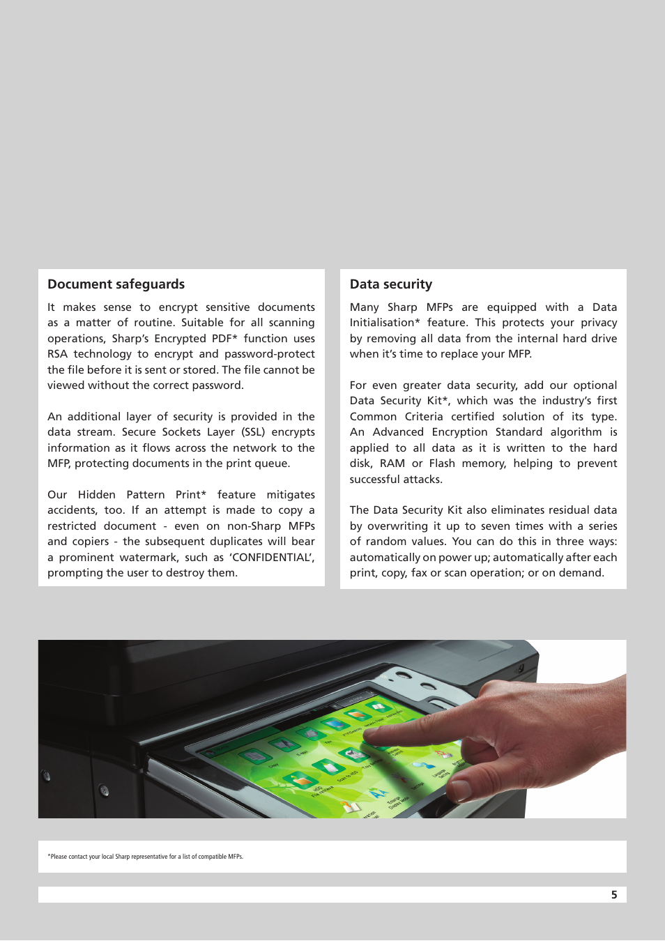 Sharp Data Privacy User Manual | Page 5 / 8