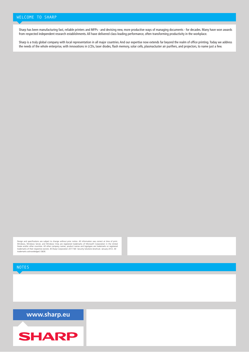 Sharp Data Privacy User Manual | Page 8 / 8