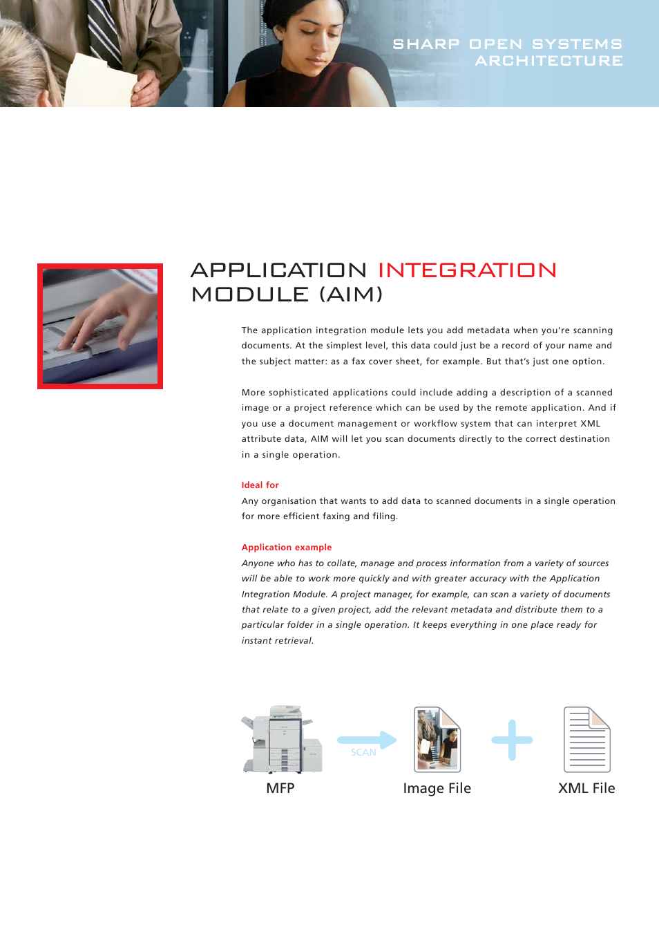 Application integration module (aim) | Sharp OSA Open Systems Architecture User Manual | Page 3 / 8