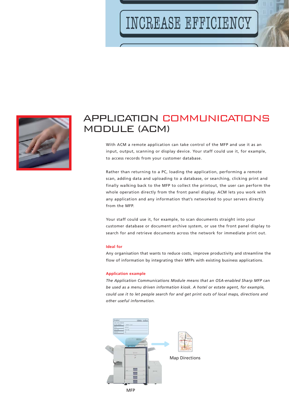 Application communications module (acm) | Sharp OSA Open Systems Architecture User Manual | Page 4 / 8