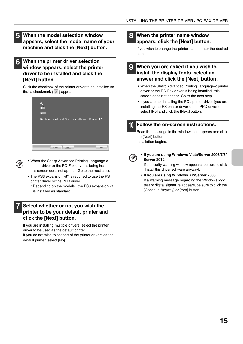 Sharp MX-C300W User Manual | Page 17 / 44