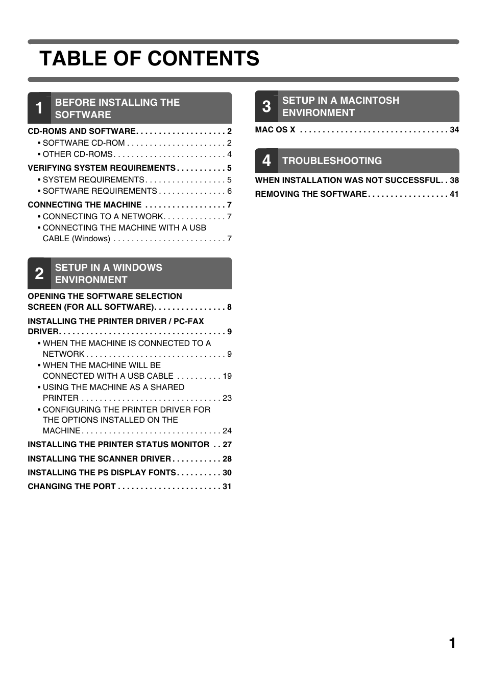 Sharp MX-C300W User Manual | Page 3 / 44