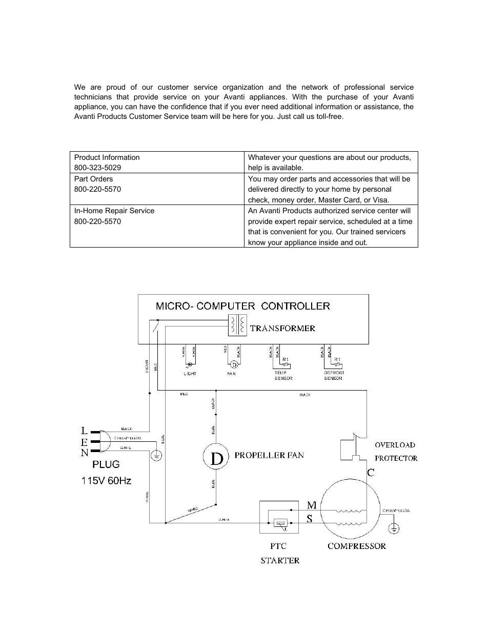 Avanti BCA57SSR User Manual | Page 13 / 20